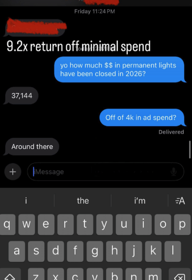 Client text message